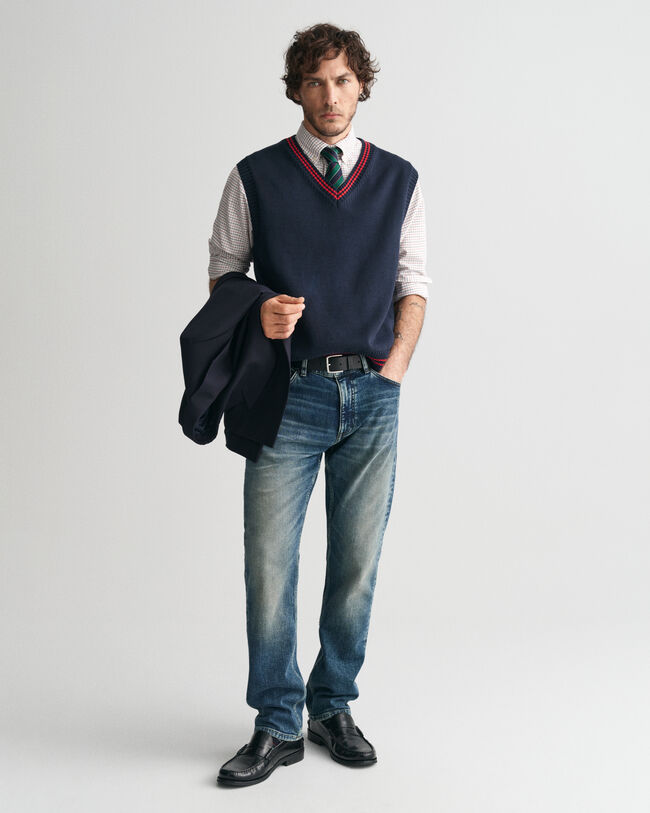 Gilet con scollo a V