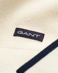 Maglia girocollo in cotone a coste