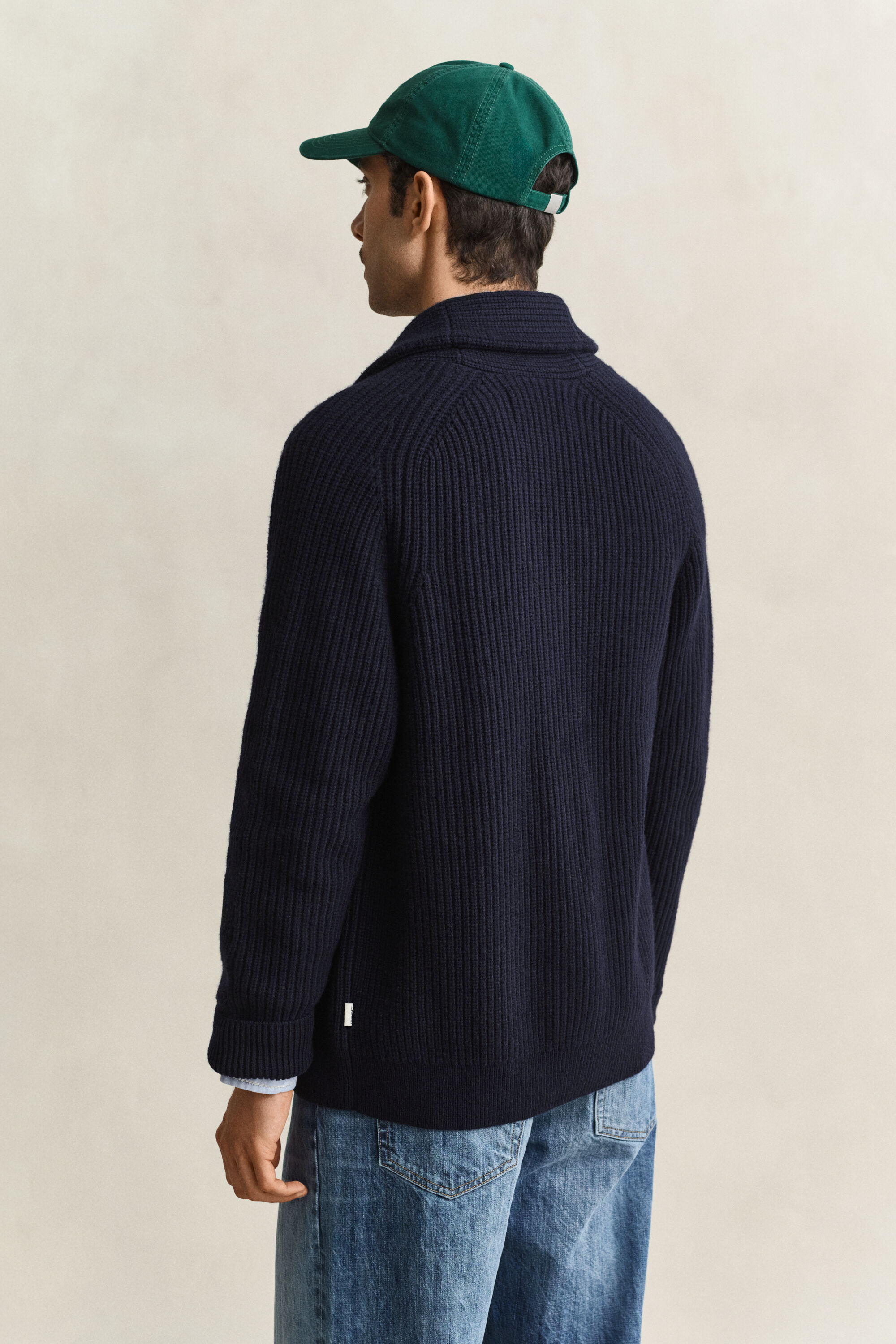 Cardigan in misto lana a coste