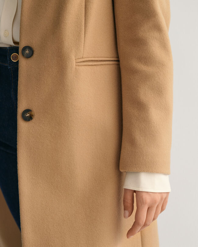 Capotto sartoriale in misto lana