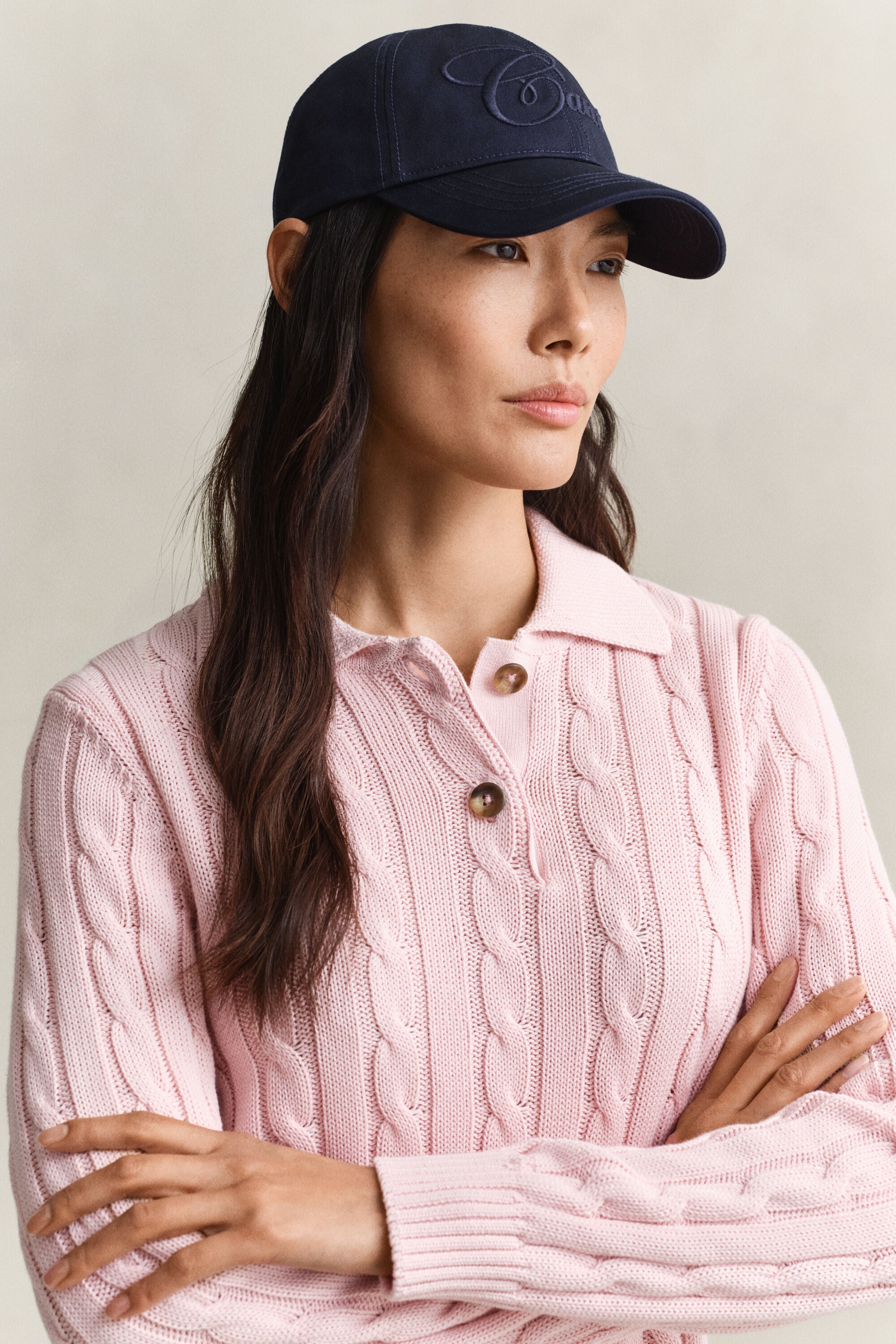 Maglia a trecce in cotone