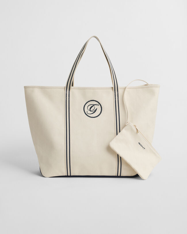 Borsa tote da spiaggia in tela