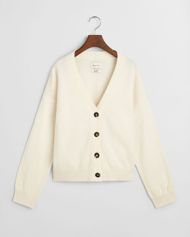 Cardigan in finissima lana d'agnello