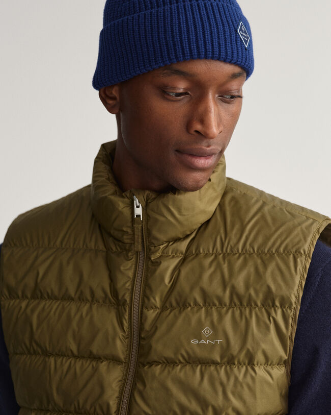 Piumino smanicato leggero