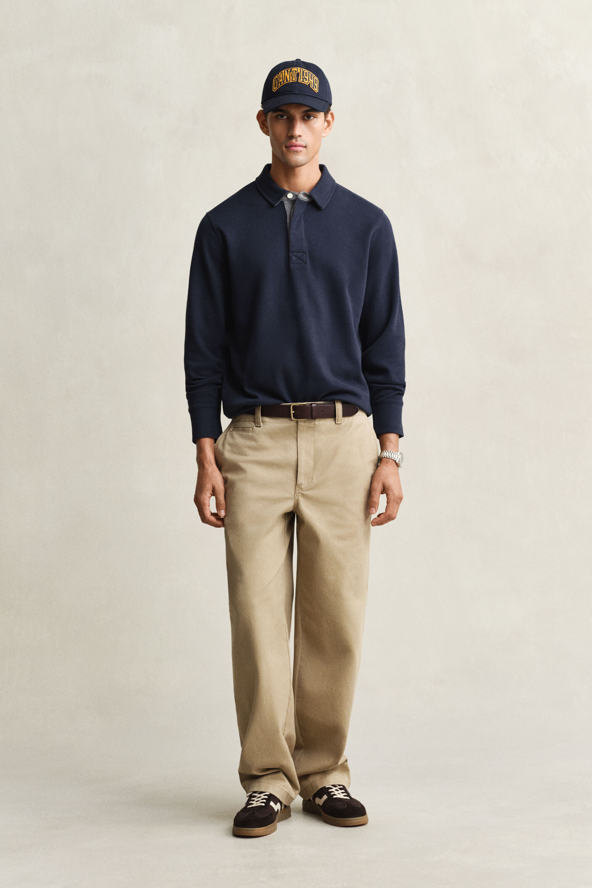 Felpa polo leggera Sacker Rib