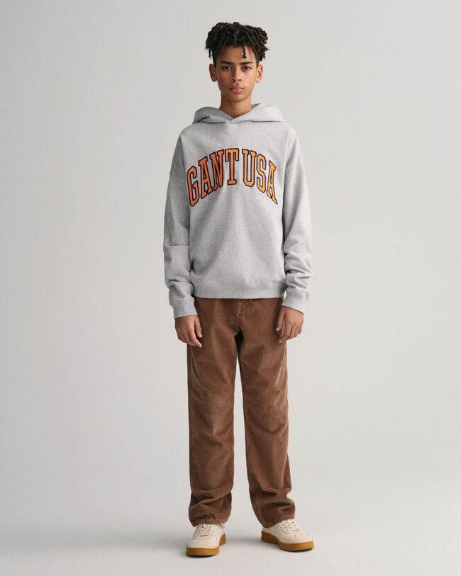 Felpa con cappuccio GANT USA oversize Teens