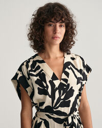 Abito a maniche corte Palm Print