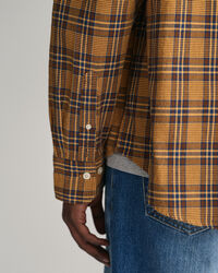 Camicia a quadri testurizzata relaxed fit