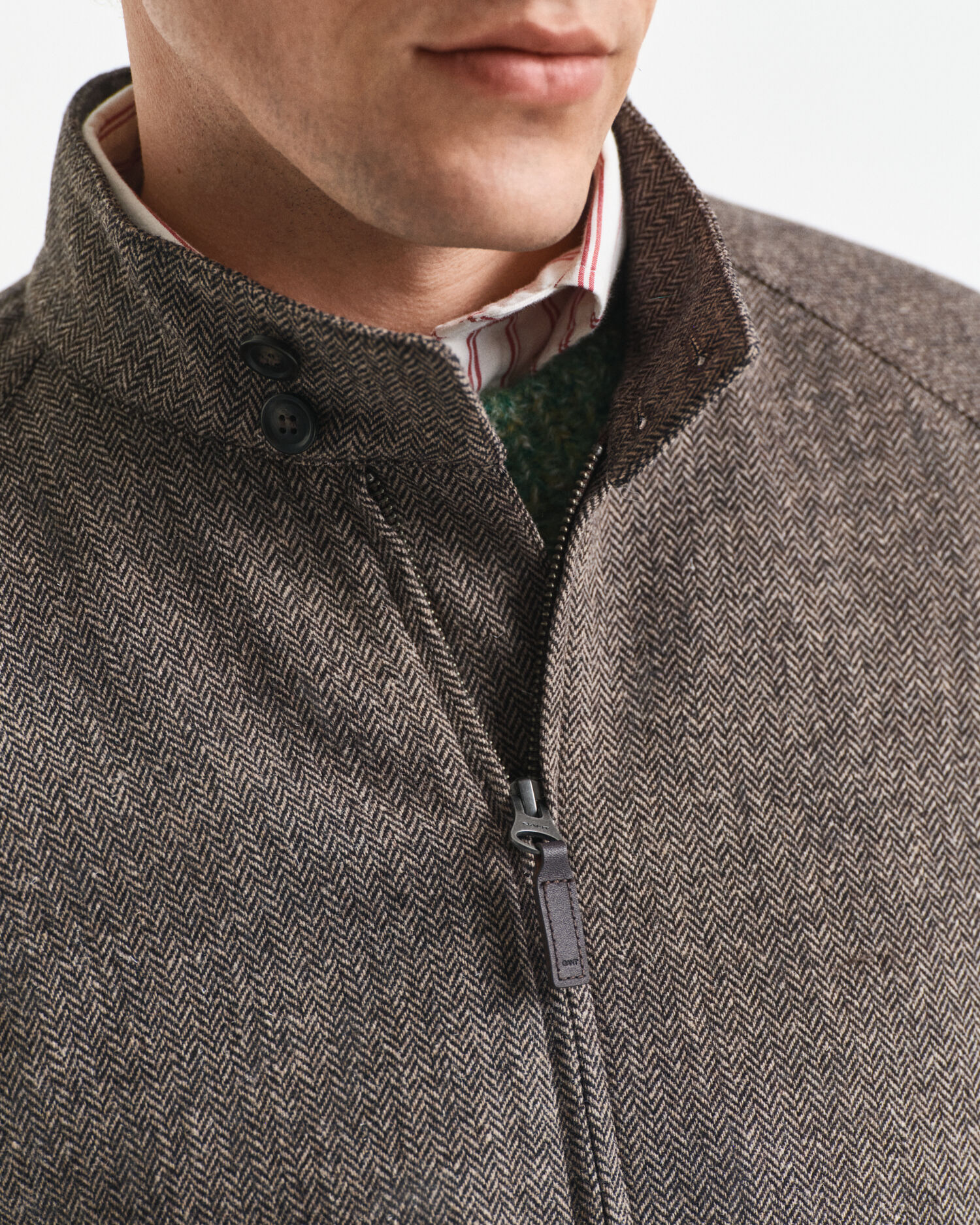 Giacca Harrington in misto lana