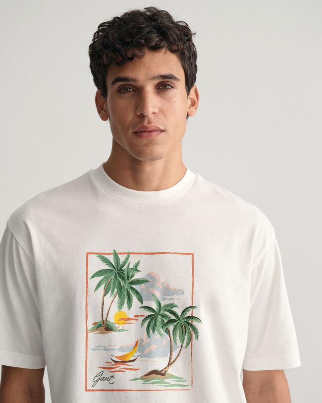 T-shirt Hawaiian Print