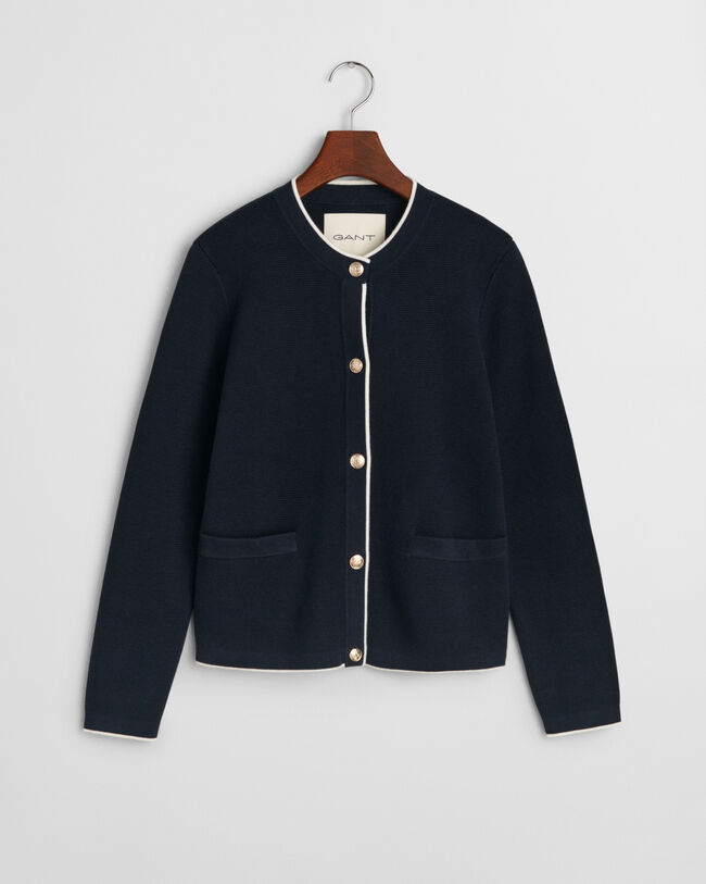 Giacca in cotone a maglia