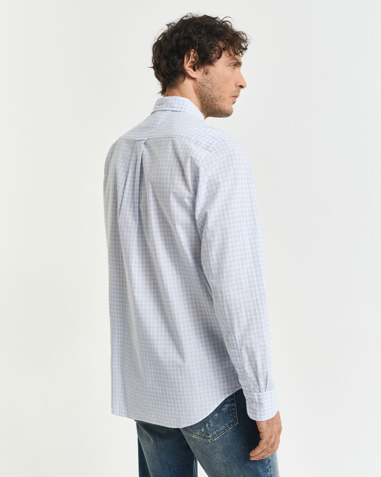 Camicia classica in popeline percalle regular fit
