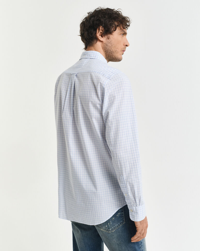 Camicia classica in popeline percalle regular fit
