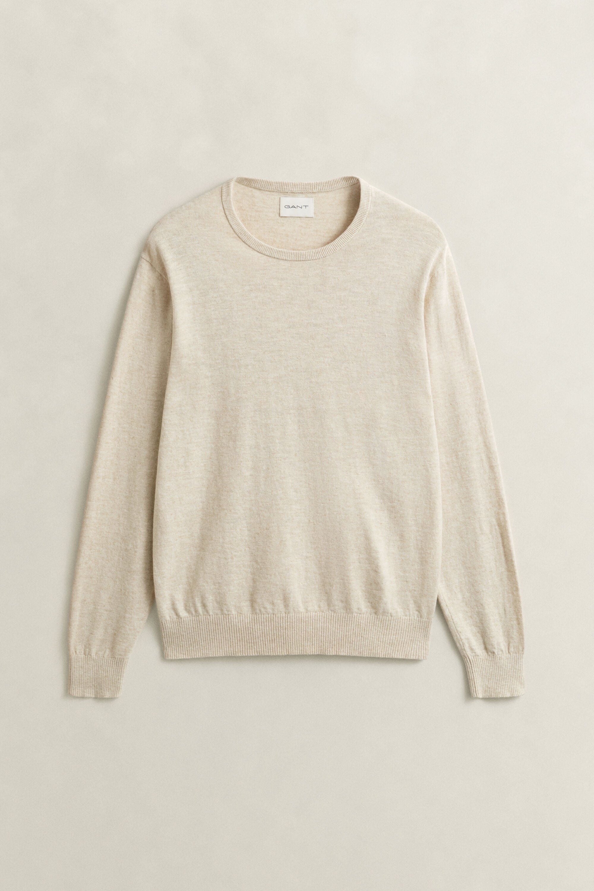 Maglia in cotone fiammato mélange