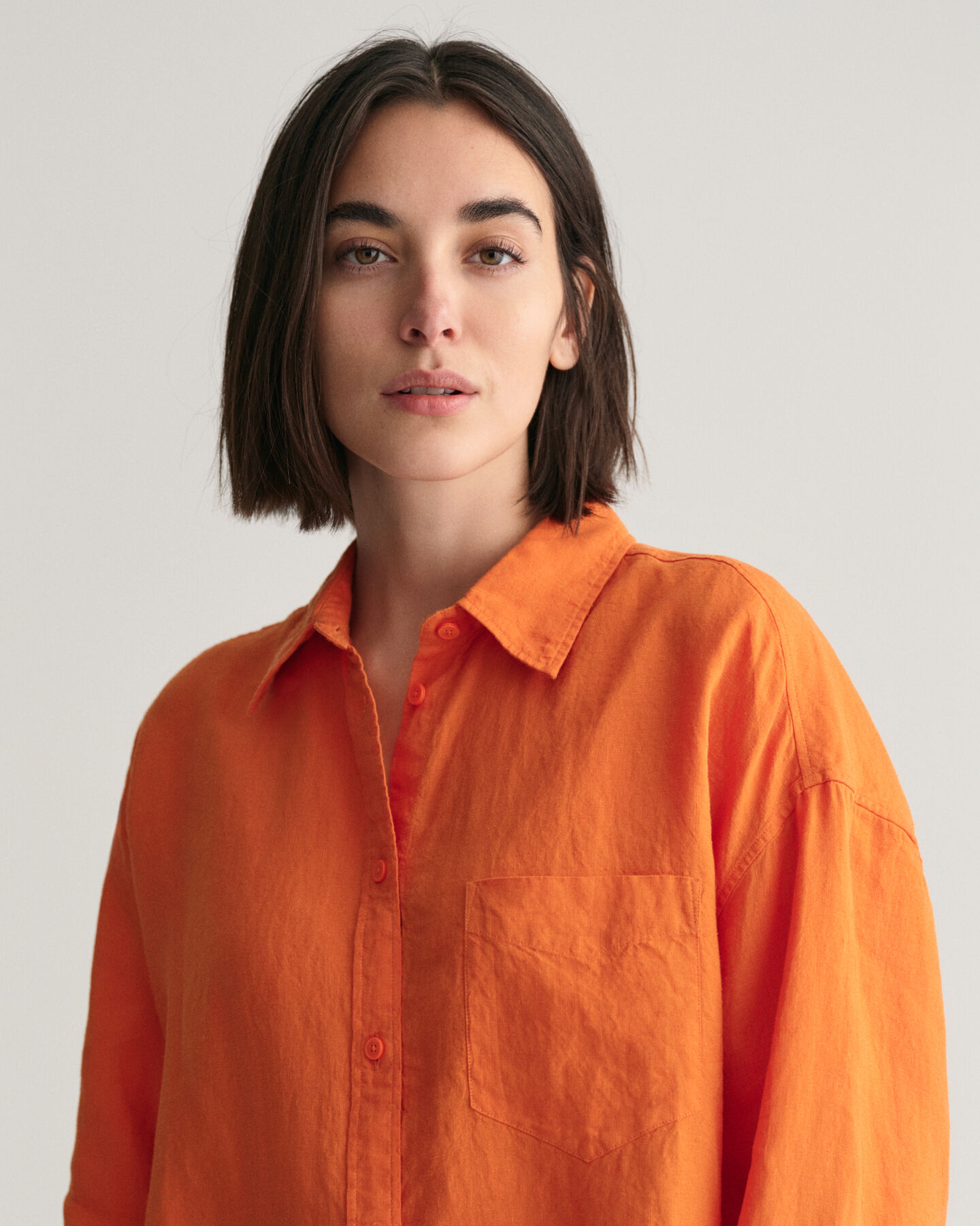 Camicia oversize in lino