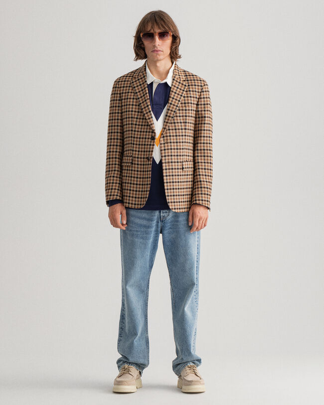 Blazer a quadri regular fit