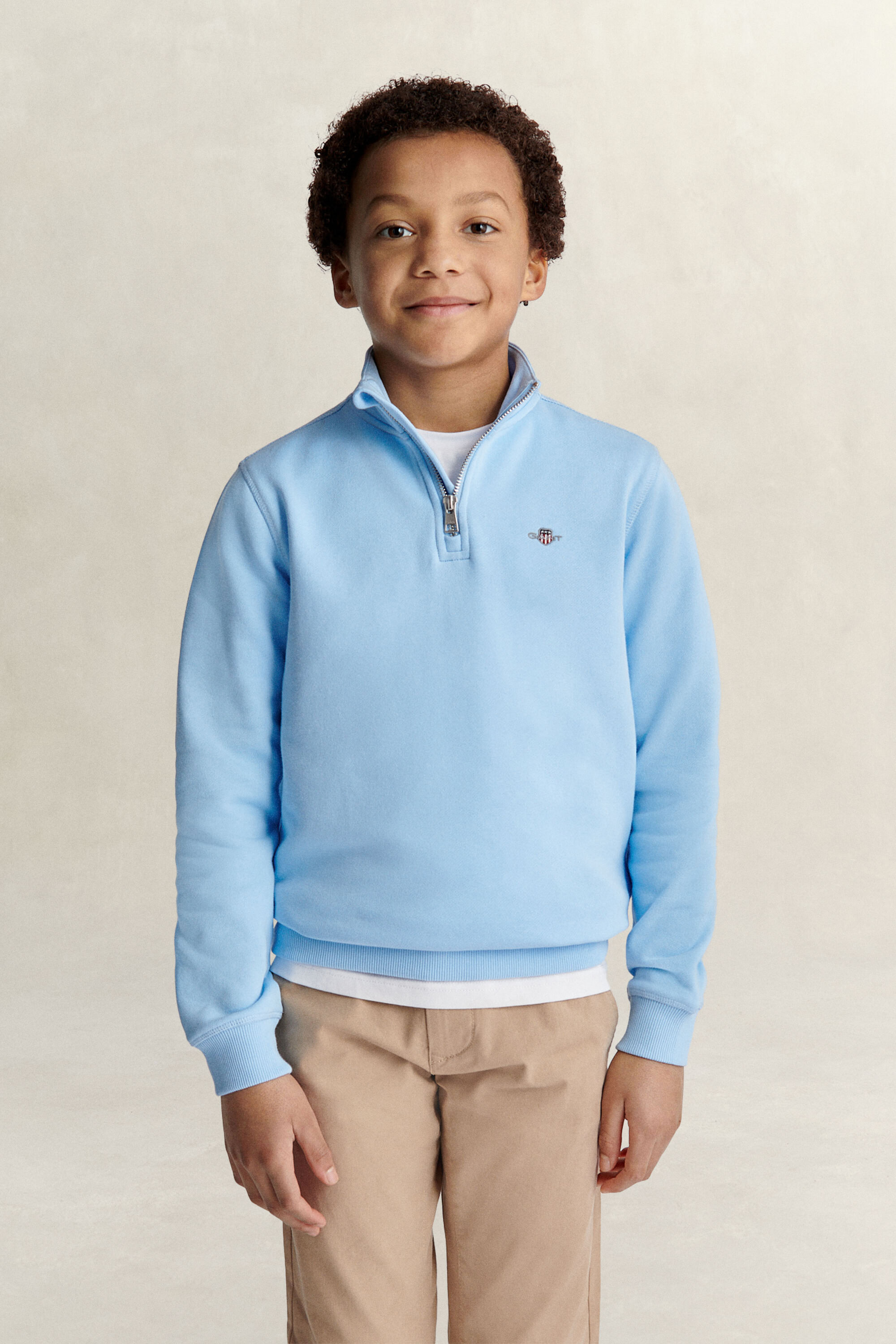 Felpa con zip corta Teen Boys