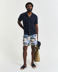 Camicia testurizzata a maniche corte