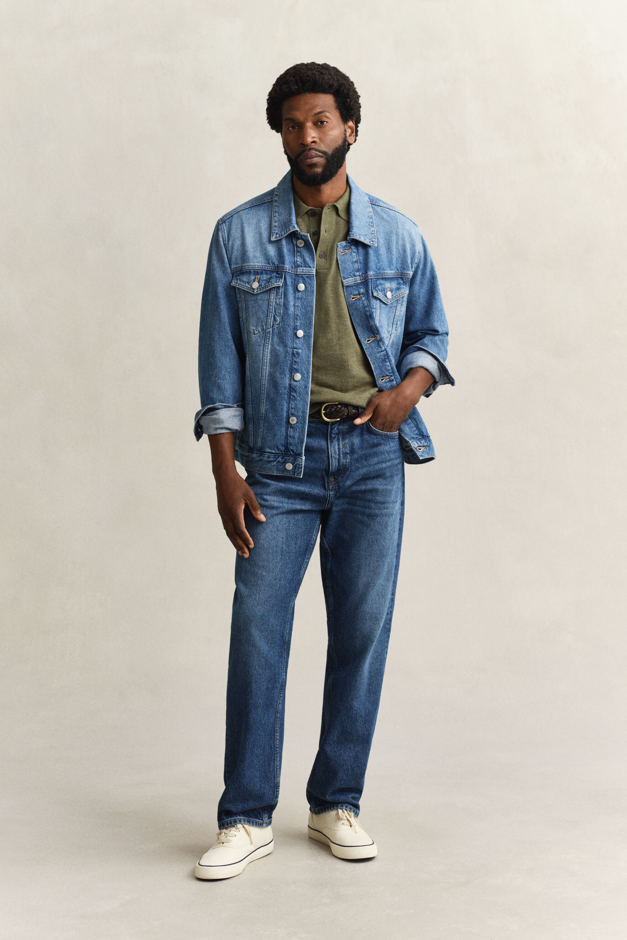 Polo a maniche corte in misto cotone fiammato