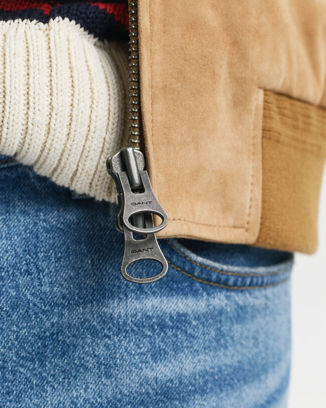 Giacca Harrington scamosciata