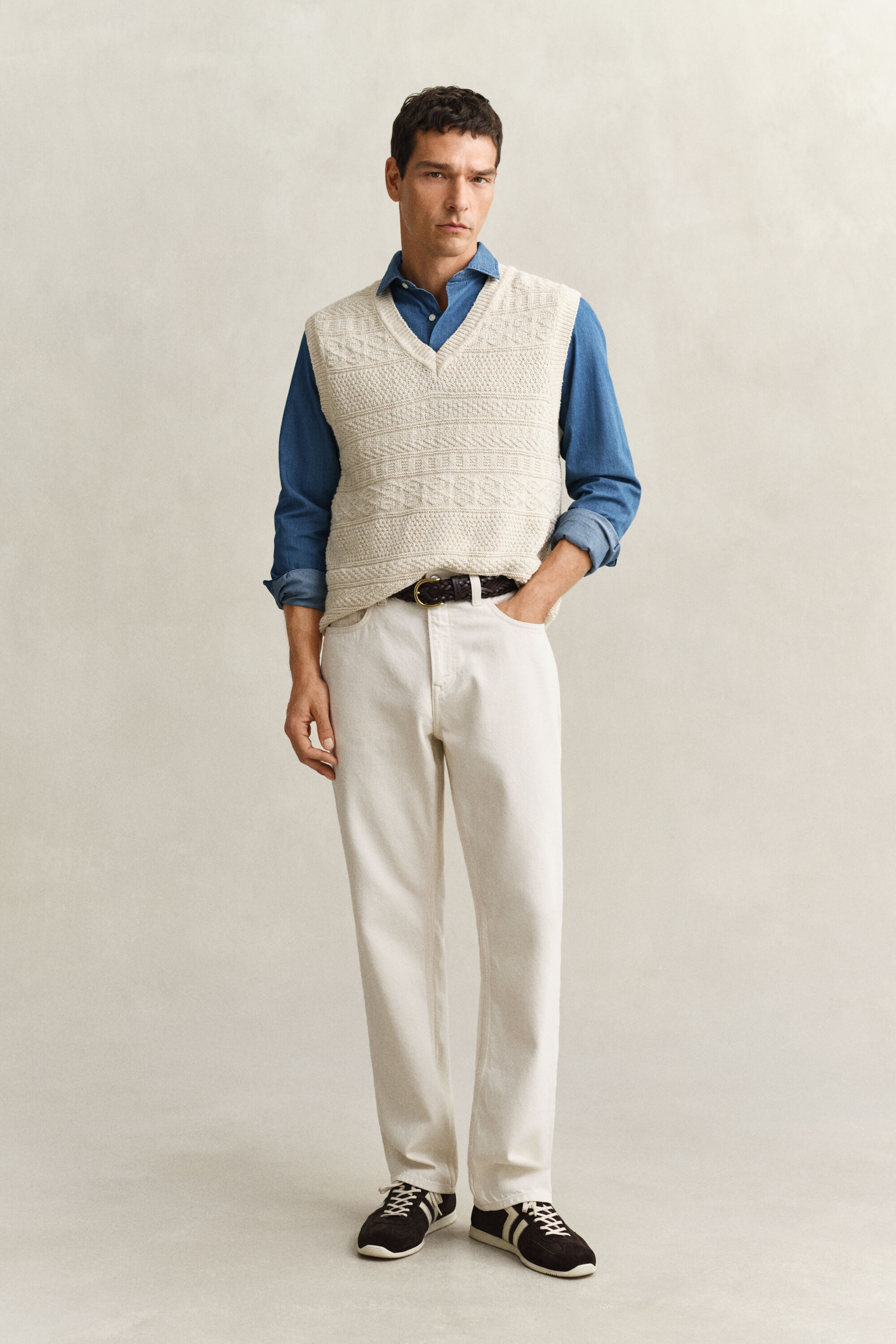 Camicia in twill Indigo