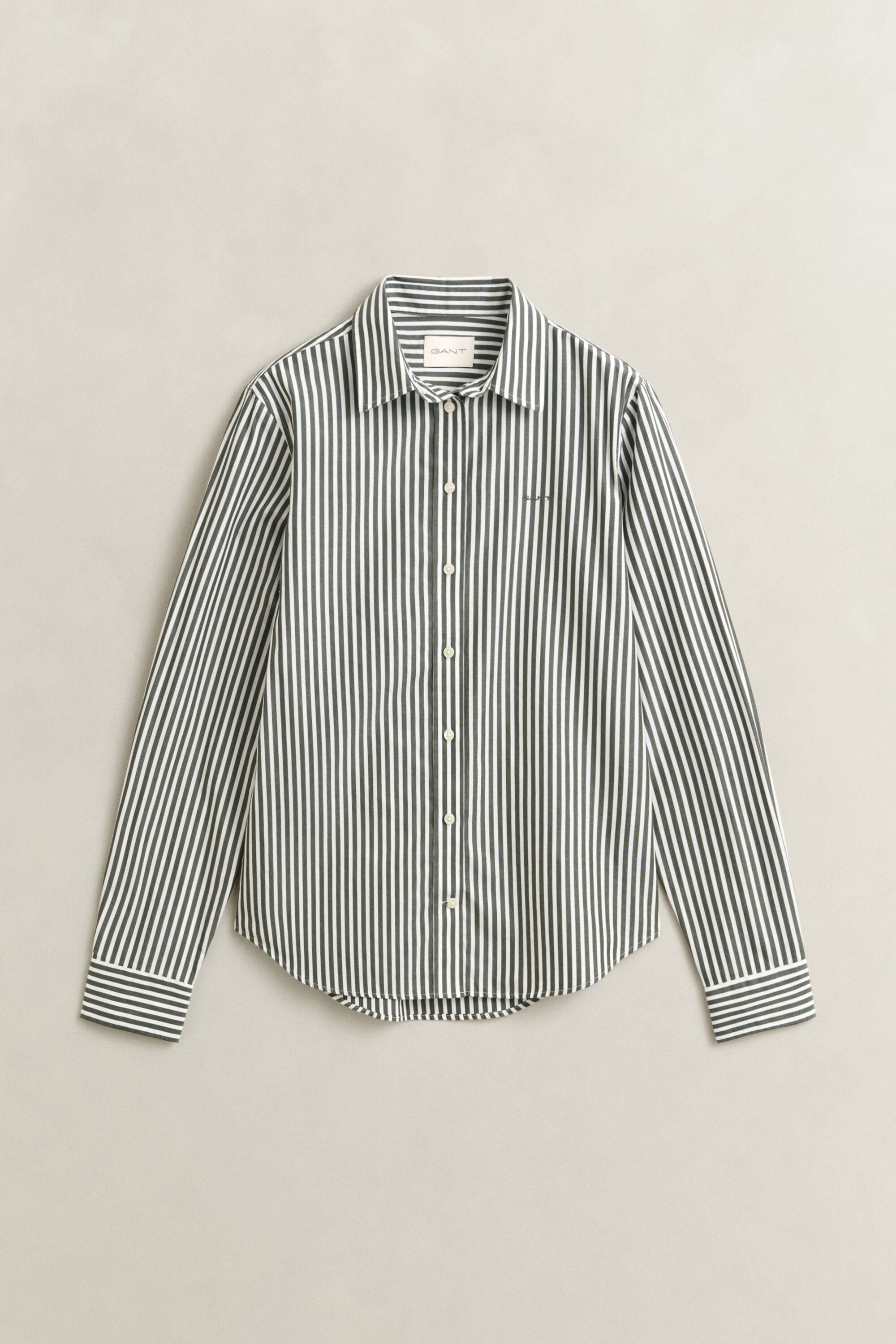 Camicia classica in popeline a righe regular fit