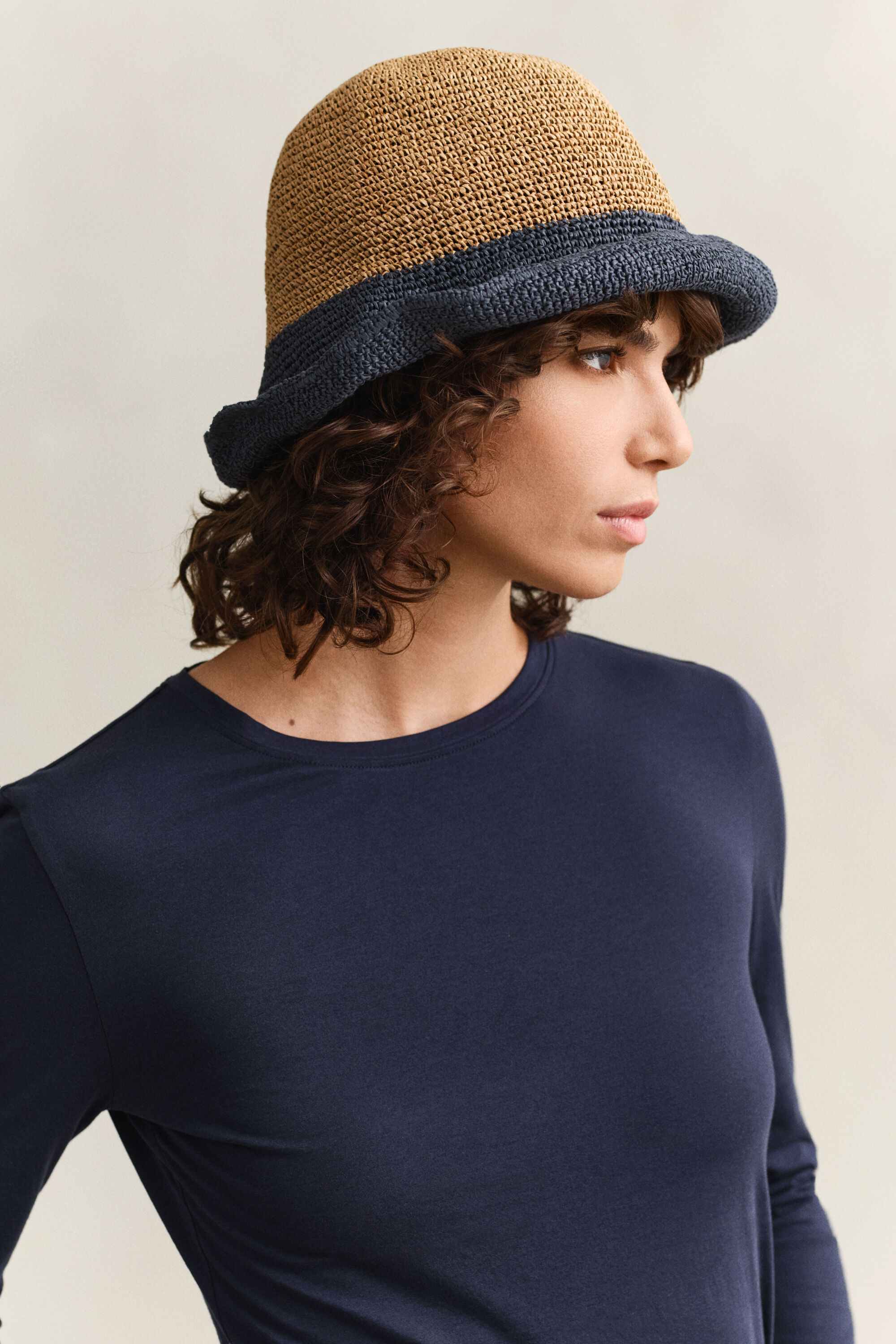 T-shirt in cotone a maniche lunghe