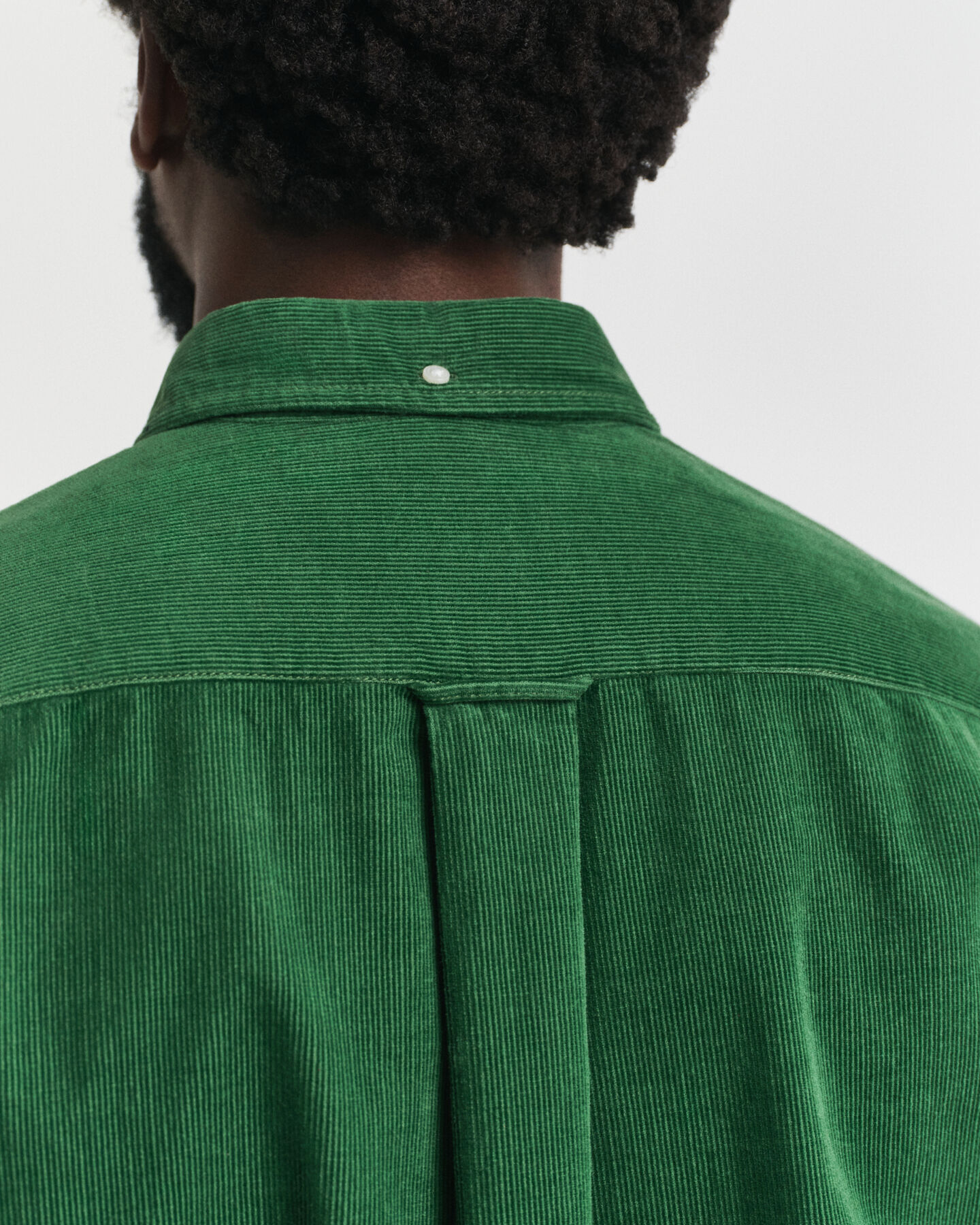 Camicia in cotone e velluto a coste regular fit