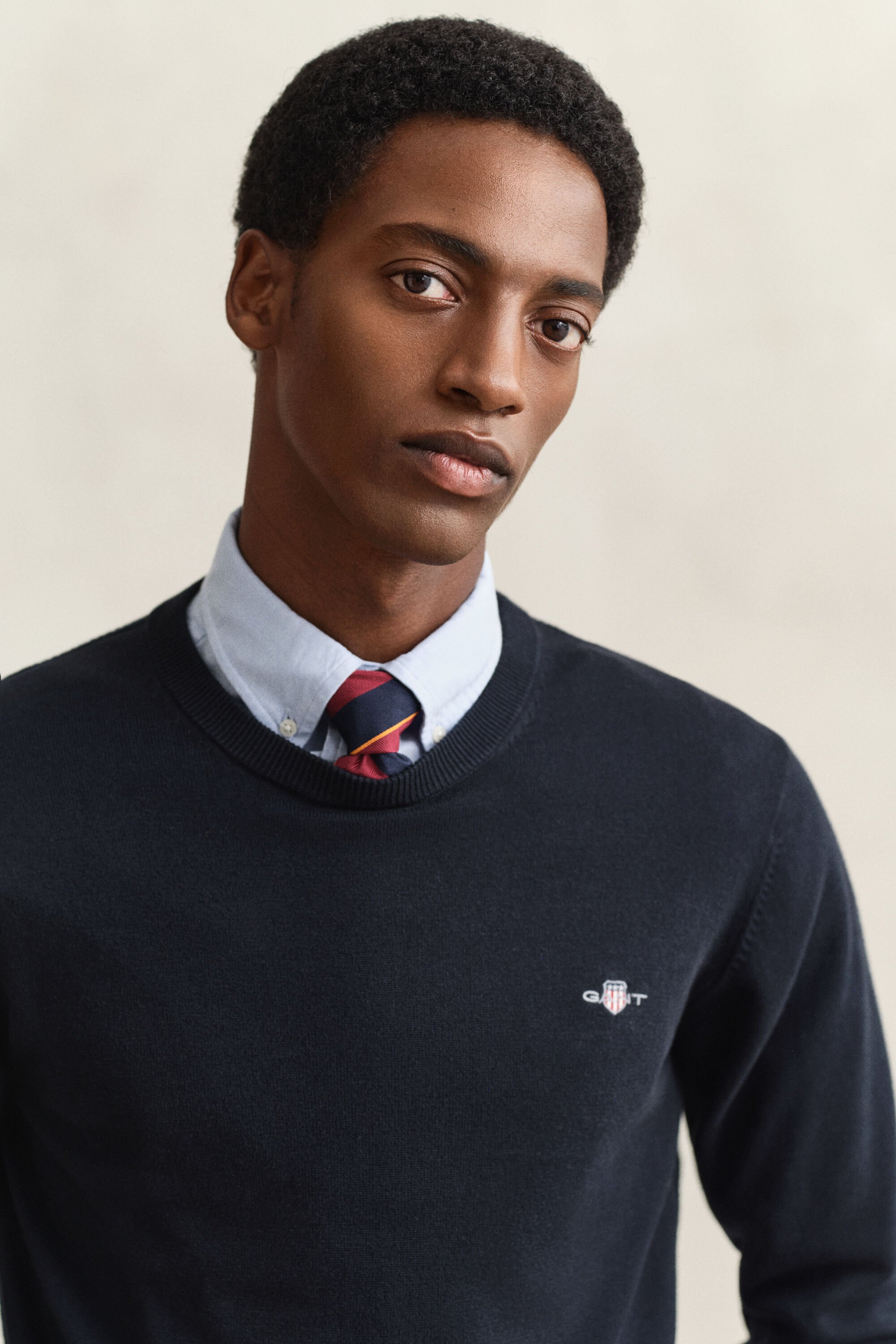 Maglia girocollo in cotone