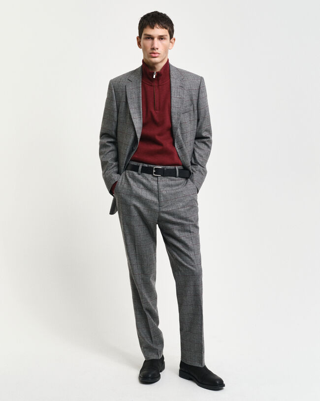 Pantaloni da abito a quadri slim fit