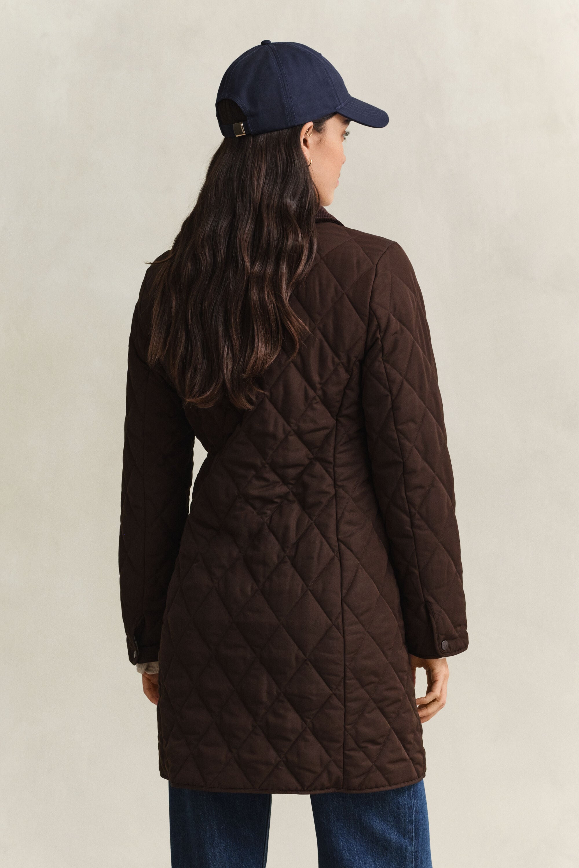 Cappotto trapuntato aderente