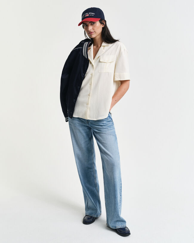 Camicia con tasca relaxed fit