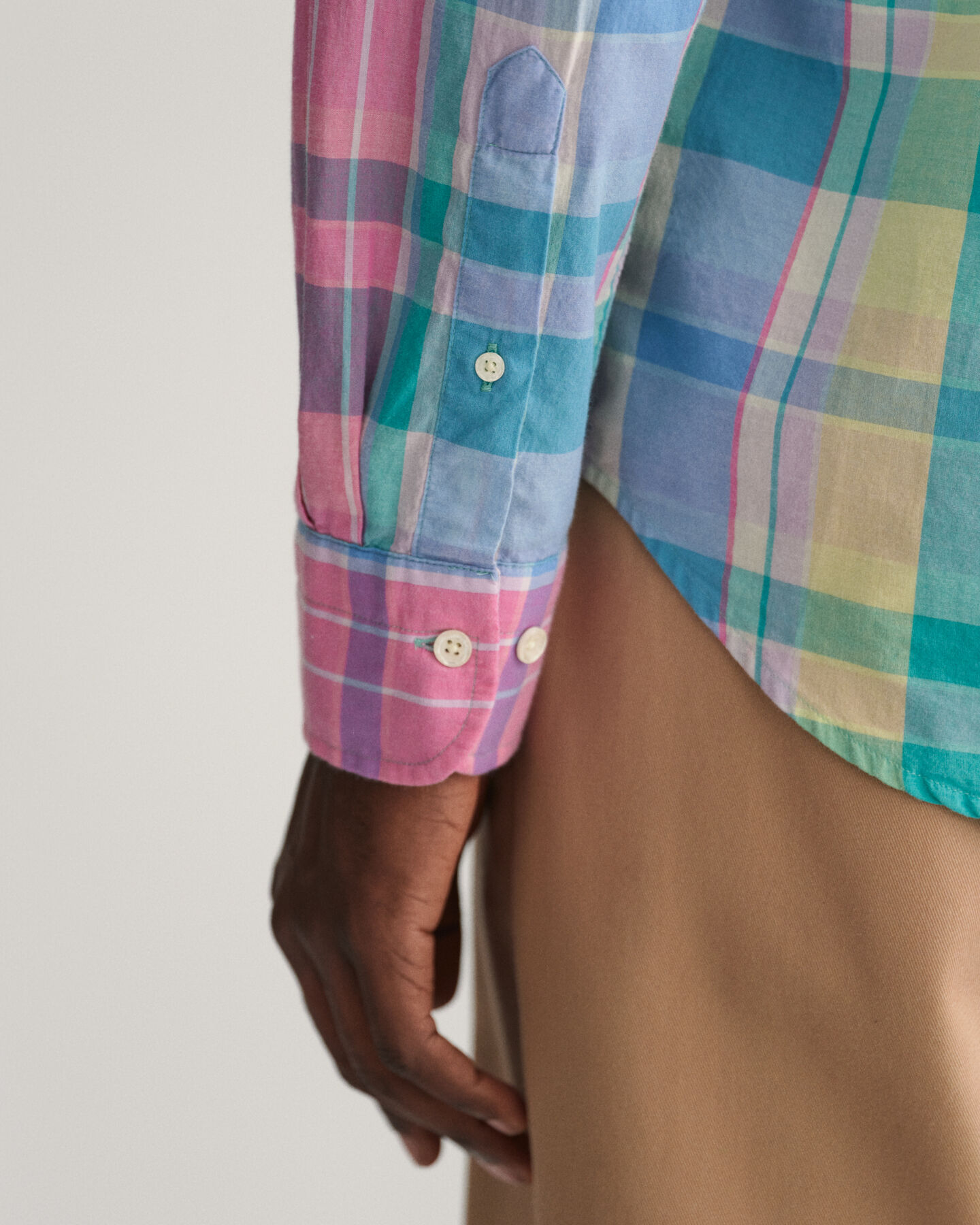 Camicia in madras colorata regular fit