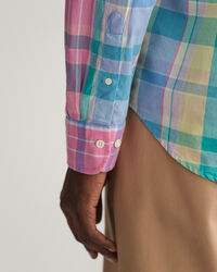 Camicia in madras colorata regular fit