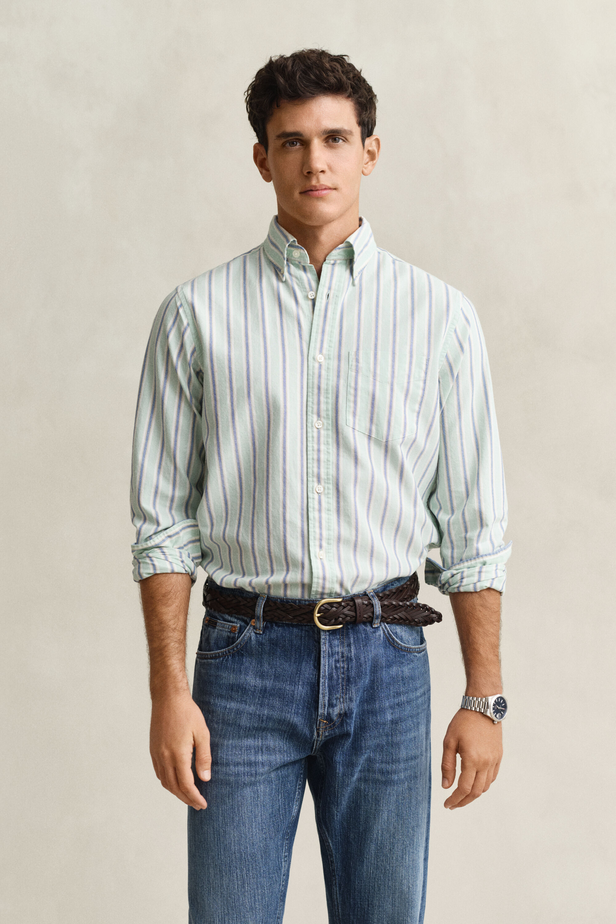 Camicia Oxford Archive a righe