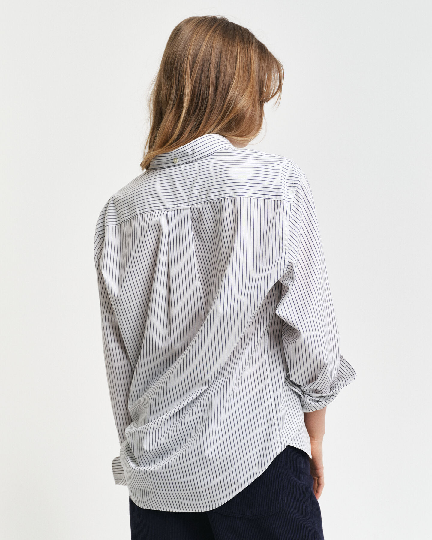 Camicia in popeline a righe regular fit