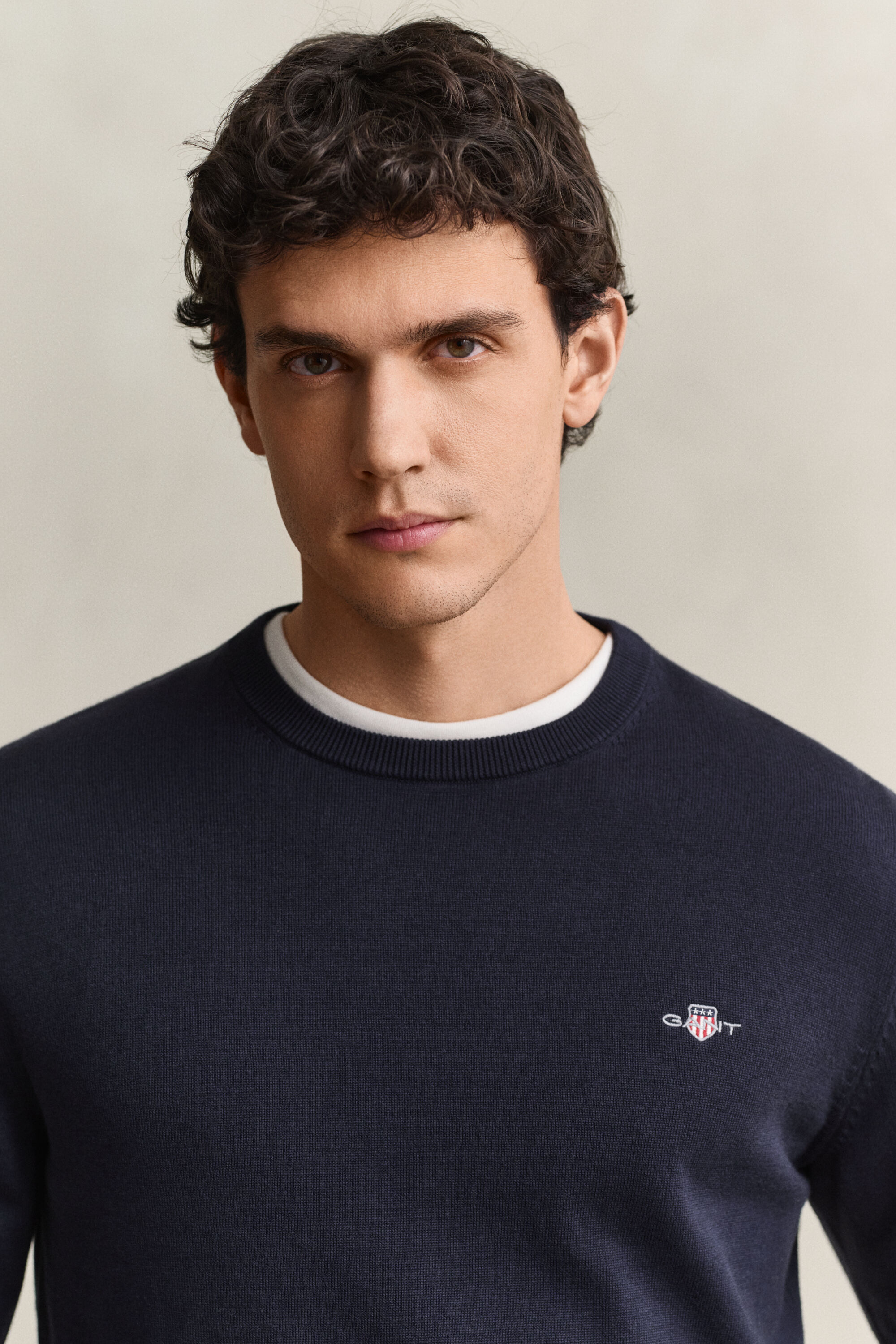 Maglia girocollo in cotone