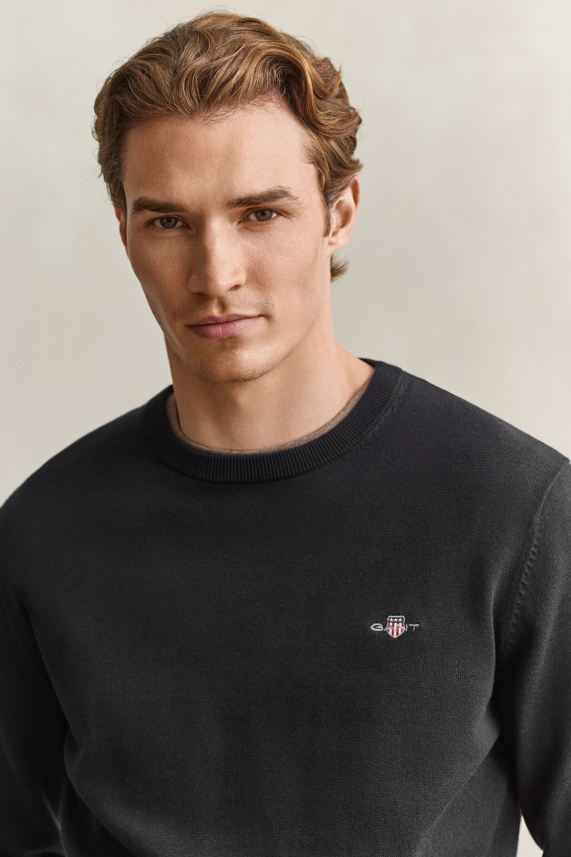Maglia girocollo in cotone