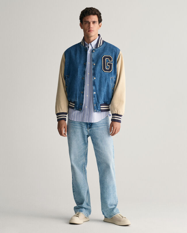 Camicia Oxford a righe Heritage relaxed fit