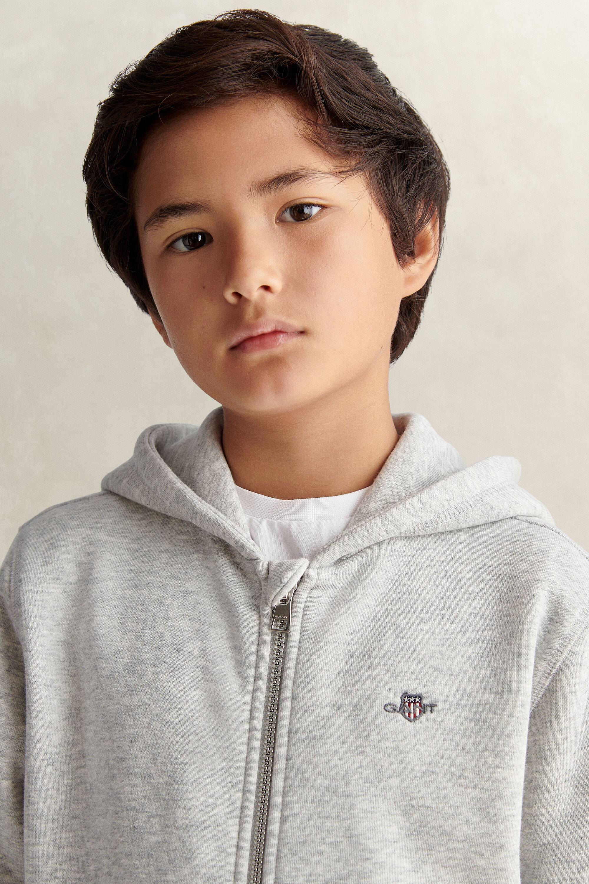 Felpa con cappuccio e zip Shield Teens