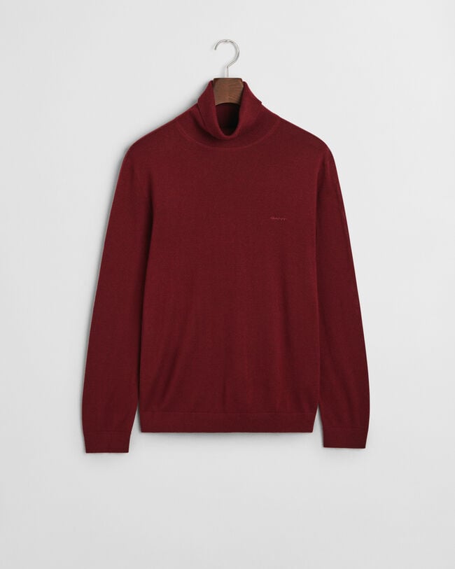 Maglia a collo alto in finissima lana merino