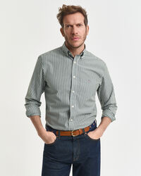 Camicia classica in popeline a righe regular fit