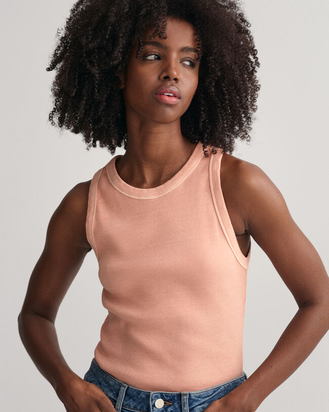 Canotta a coste a collo alto Sunfaded