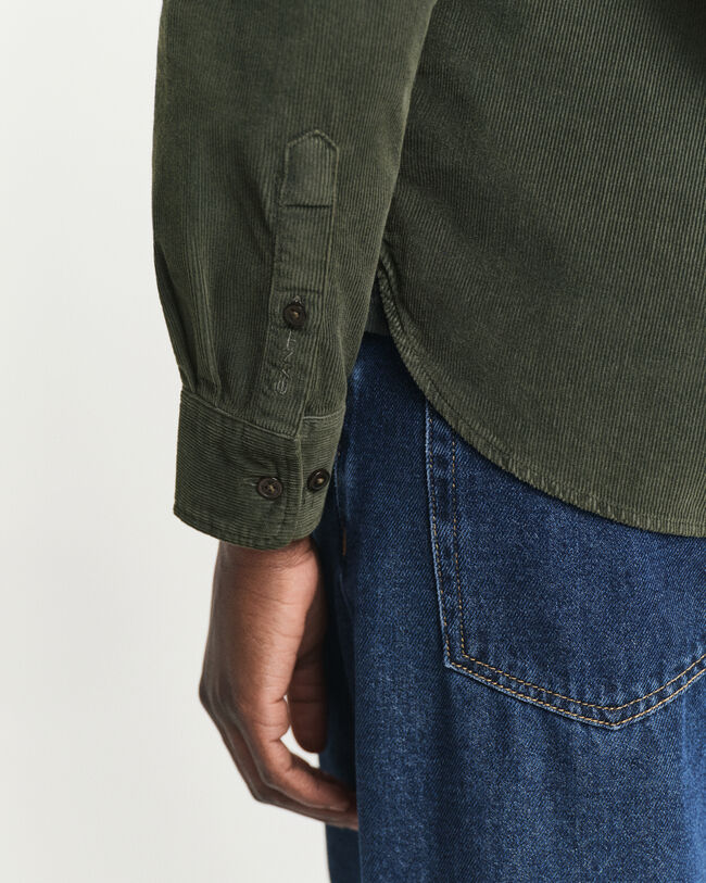 Camicia in velluto a coste regular fit