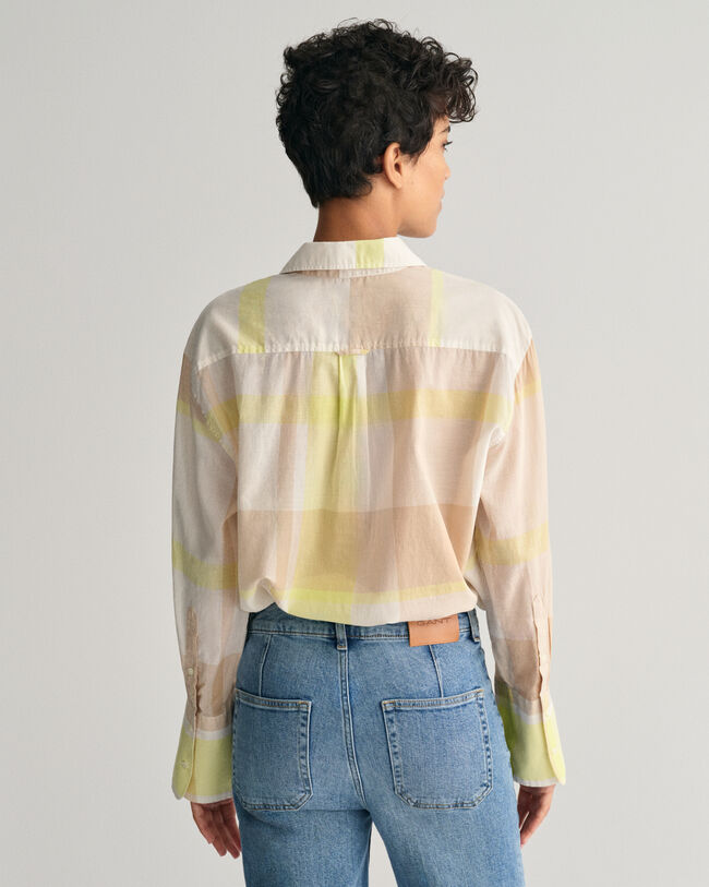 Camicia a quadri Madras relaxed fit