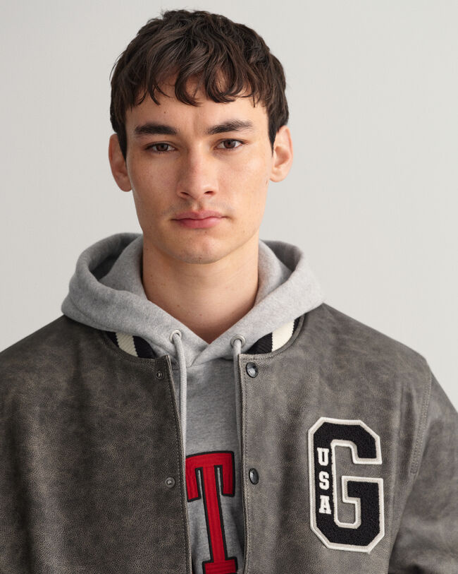GANT Varsity Jacket in pelle