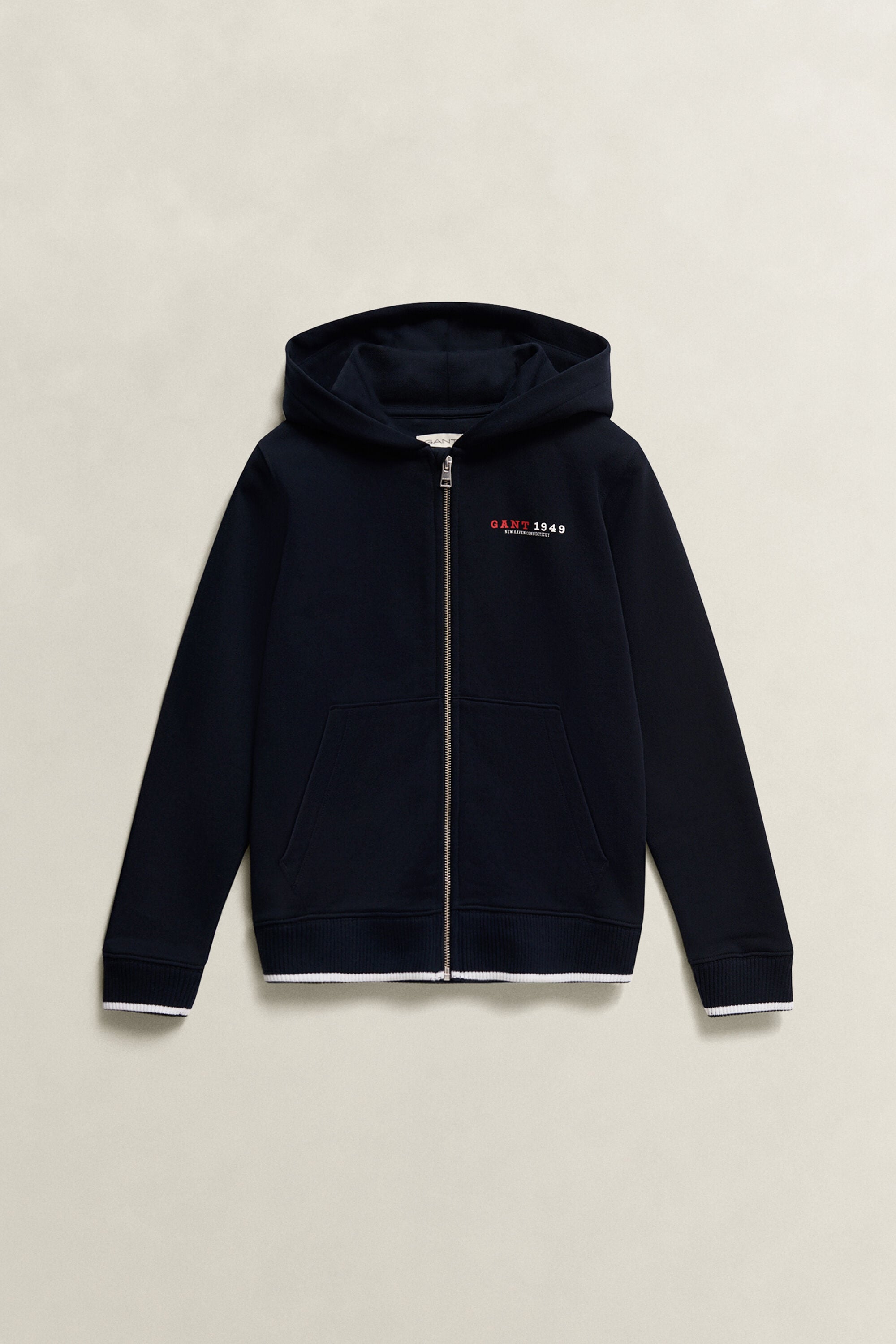 Felpa con cappuccio e zip Collegiate Boys