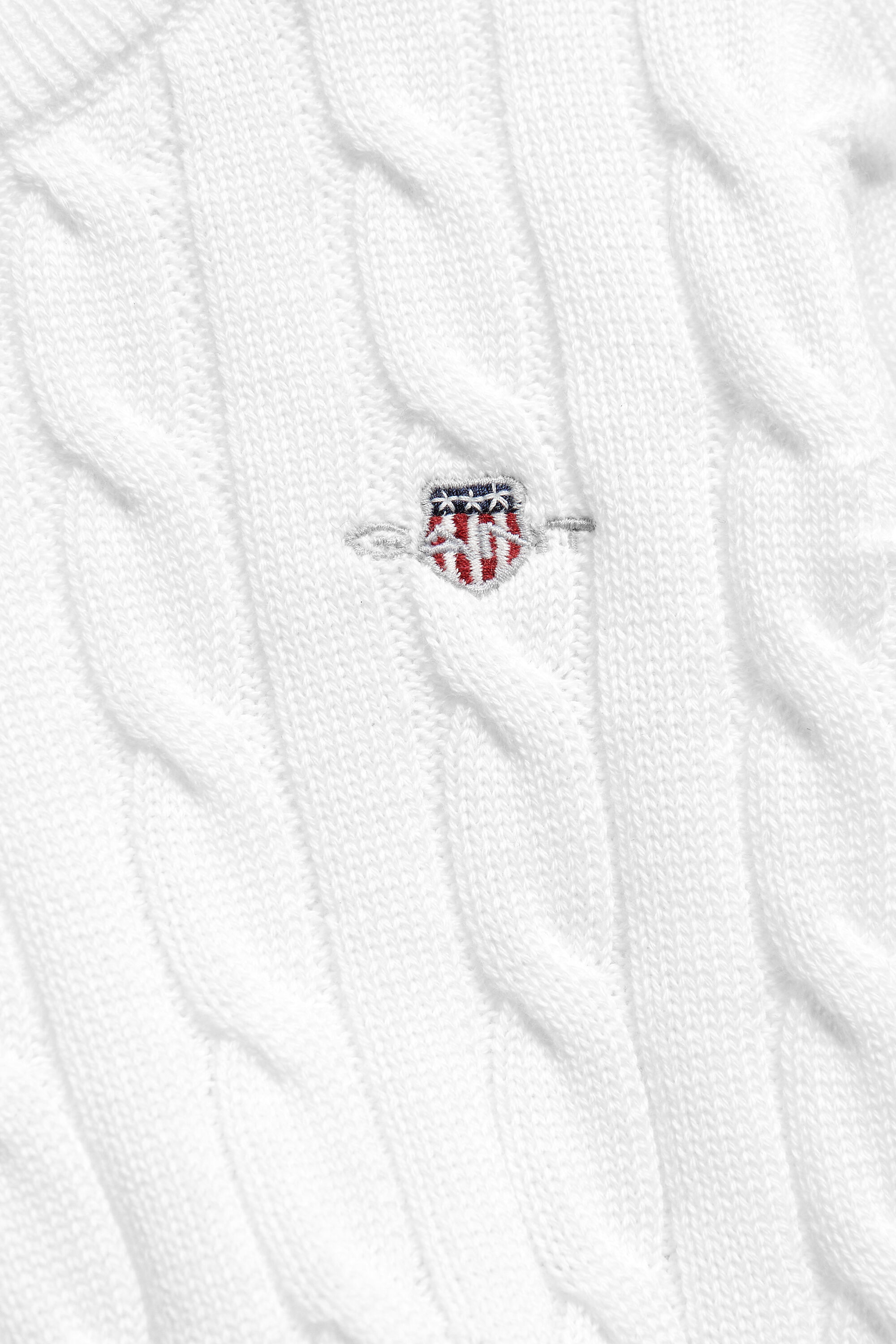 Maglia lavorata in cotone a trecce Shield Girls