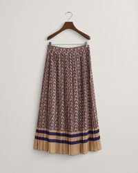 Gonna plissettata con stampa Monogram