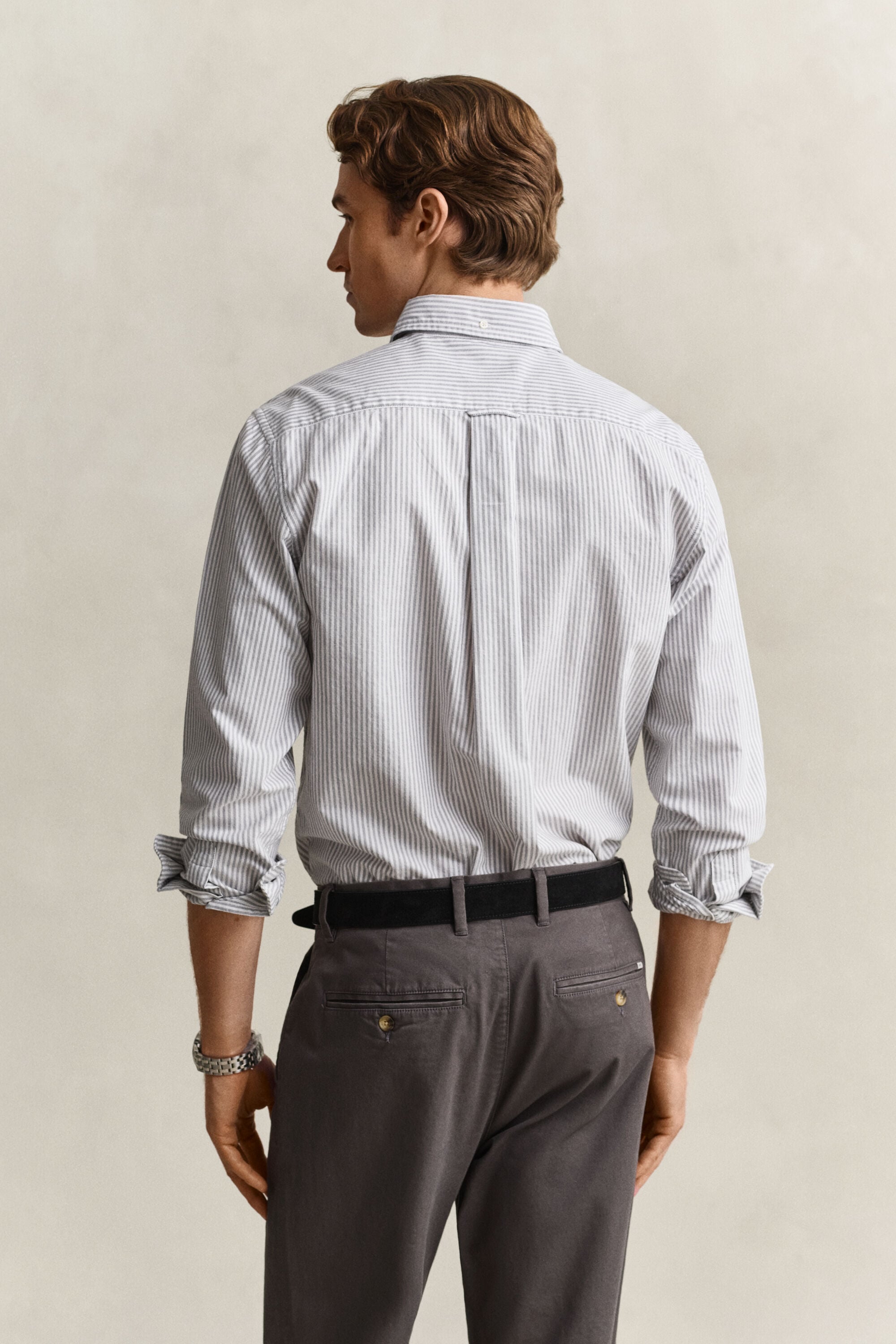 Camicia Oxford classica a righe Banker
